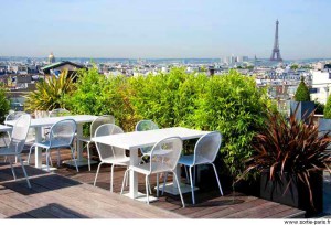 photographie de la terrasse du restaurant le Déli-cieux, Paris